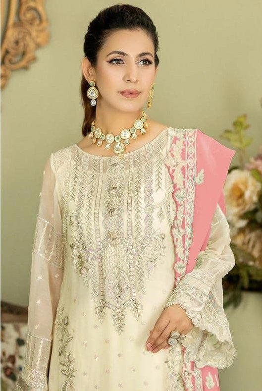 DN 1303 BY OS DESIGNER GEORGETTE SALWAR SUIT WHOLESALER IN INDIA