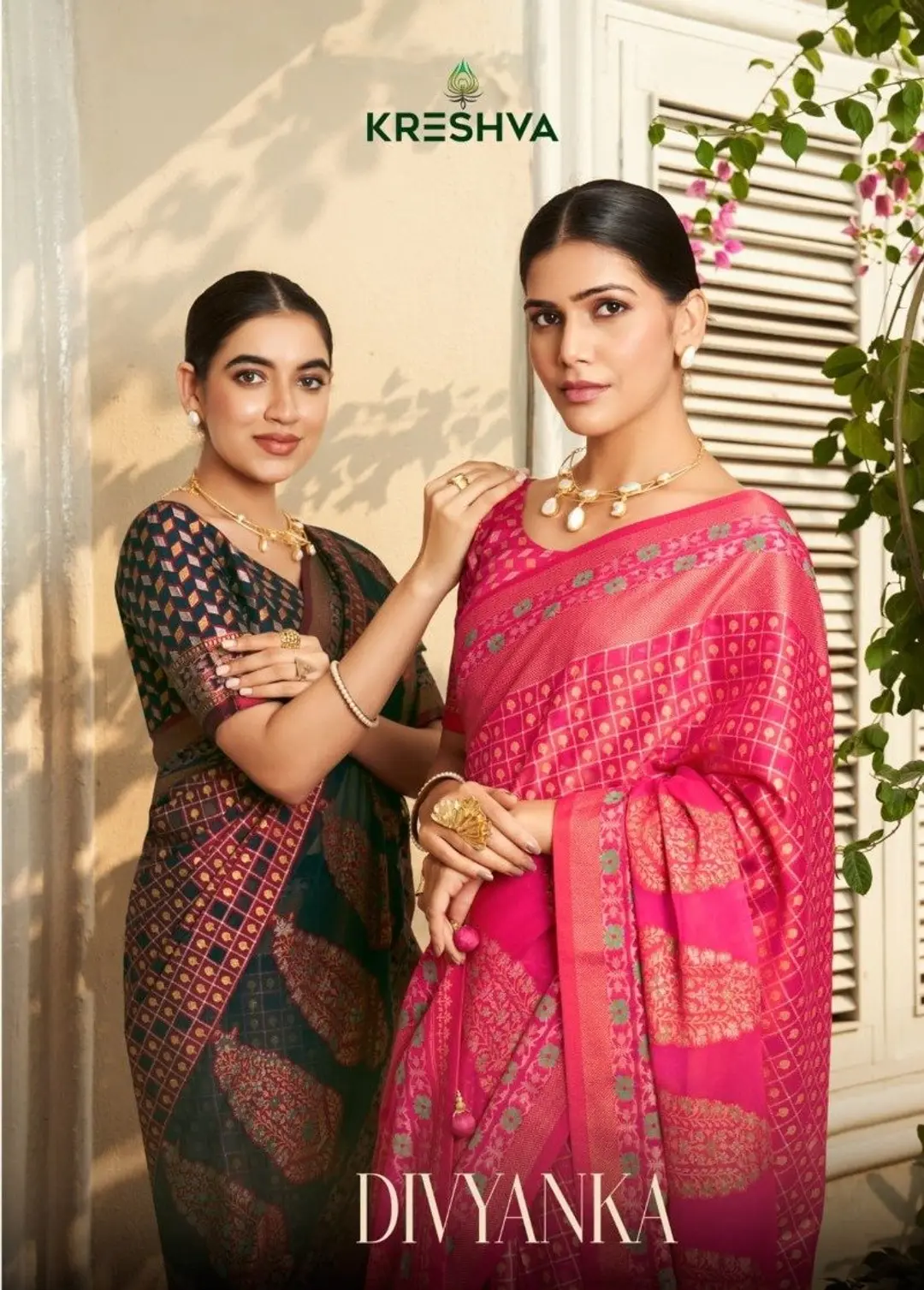 Divyanka by Kreshva designer georgette saree wholesaler in india 1