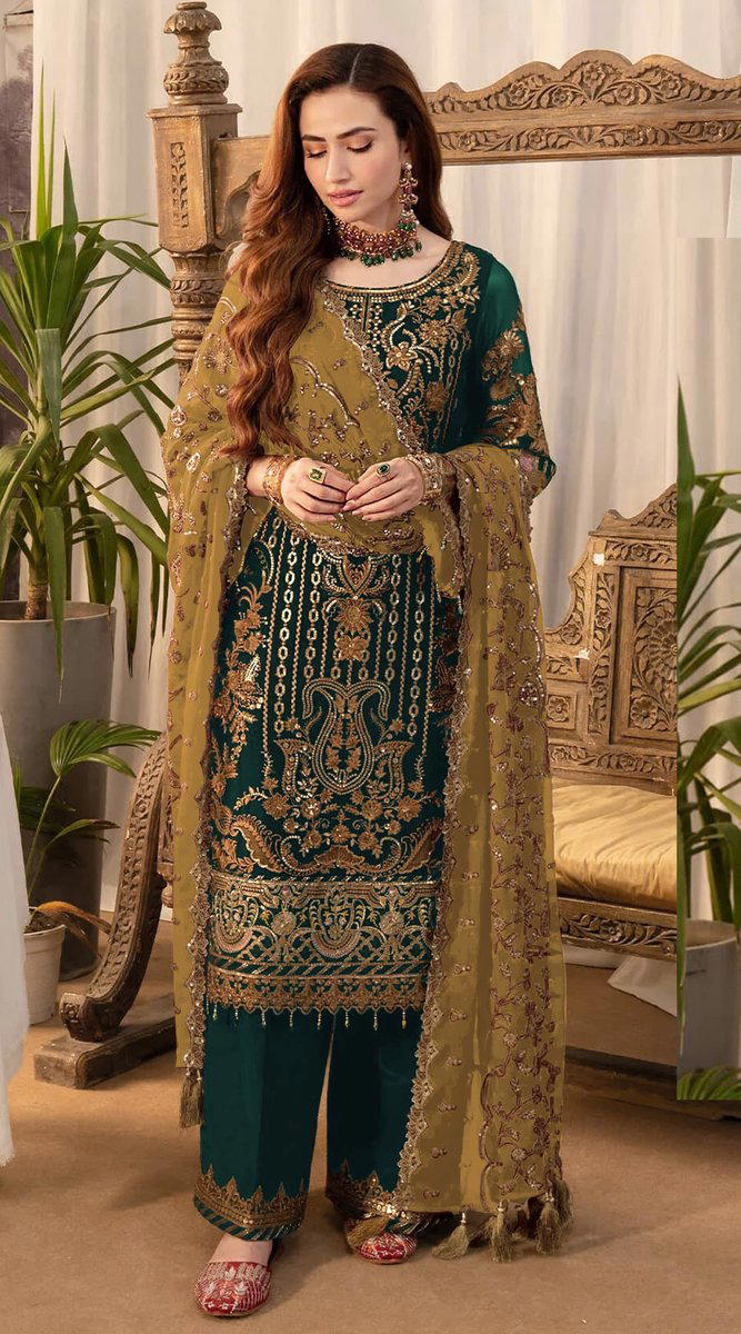 DN 903 BY SITARAH DESIGNER GEORGETTE SALWAR SUIT WHOLESALER IN INDIA 1