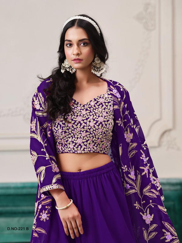 AANAYA VOL 221 BY DANI CREATION DESIGNER GEORGETTE SALWAR SUIT WHOLESALER IN INDIA