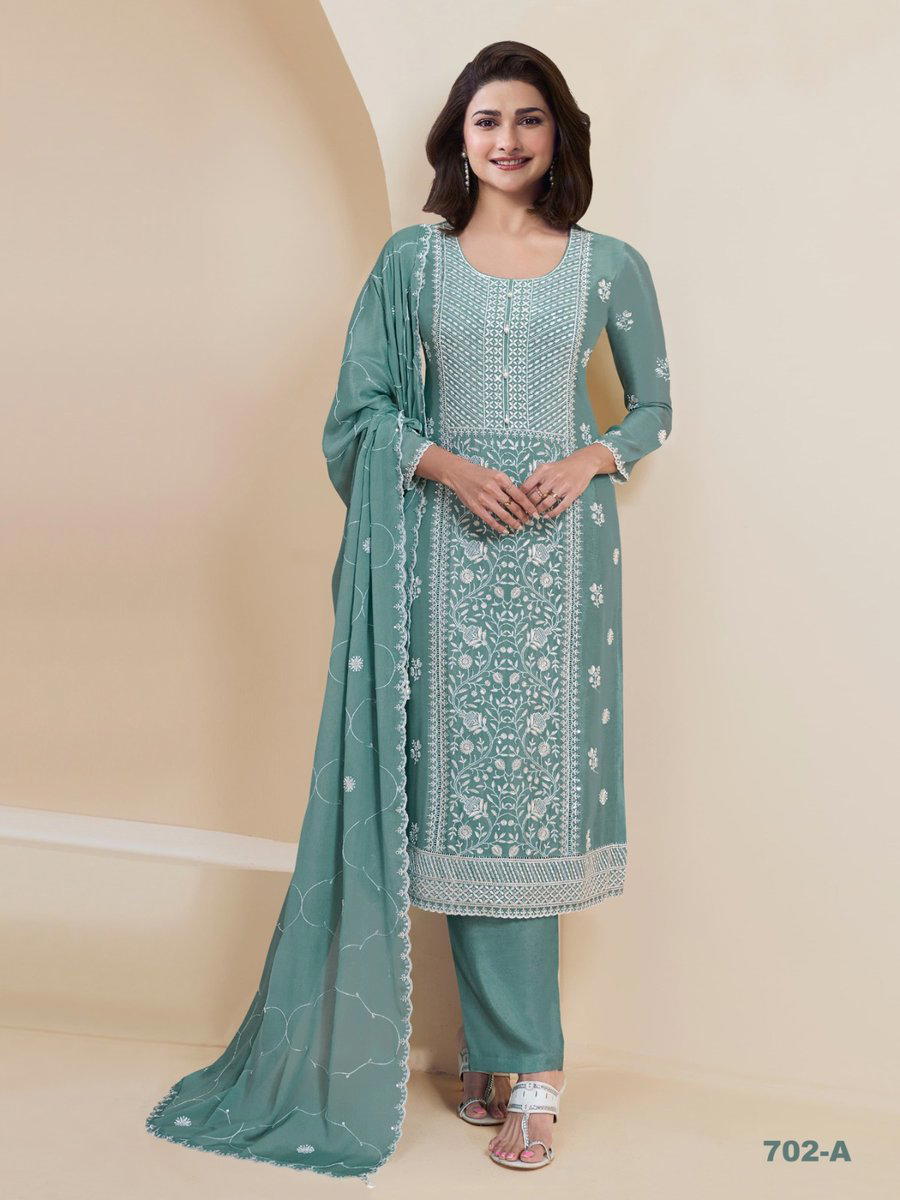 DN 702 BY KIARA DESIGNER GEORGETTE SALWAR SUIT WHOLESALER IN INDIA 1