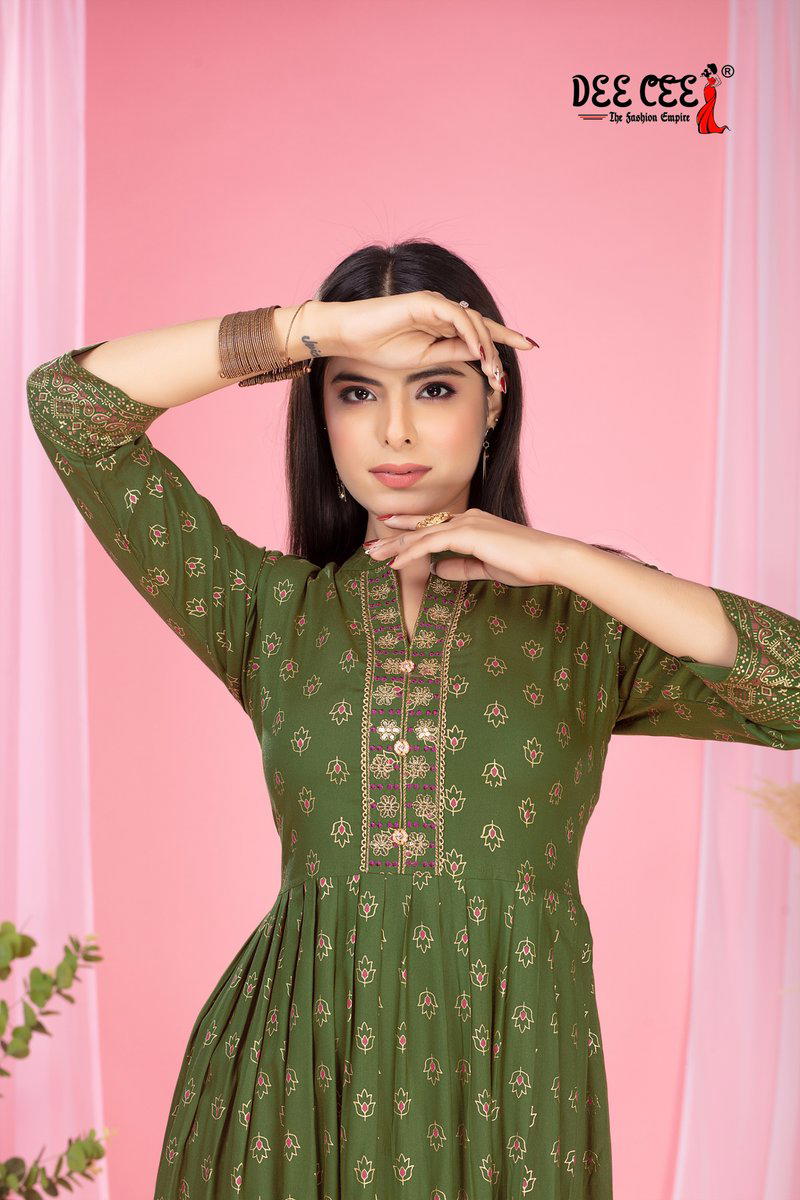 AMALA BY DEECEE DESIGNER RAYON GOWN WHOLESALER IN INDIA 1