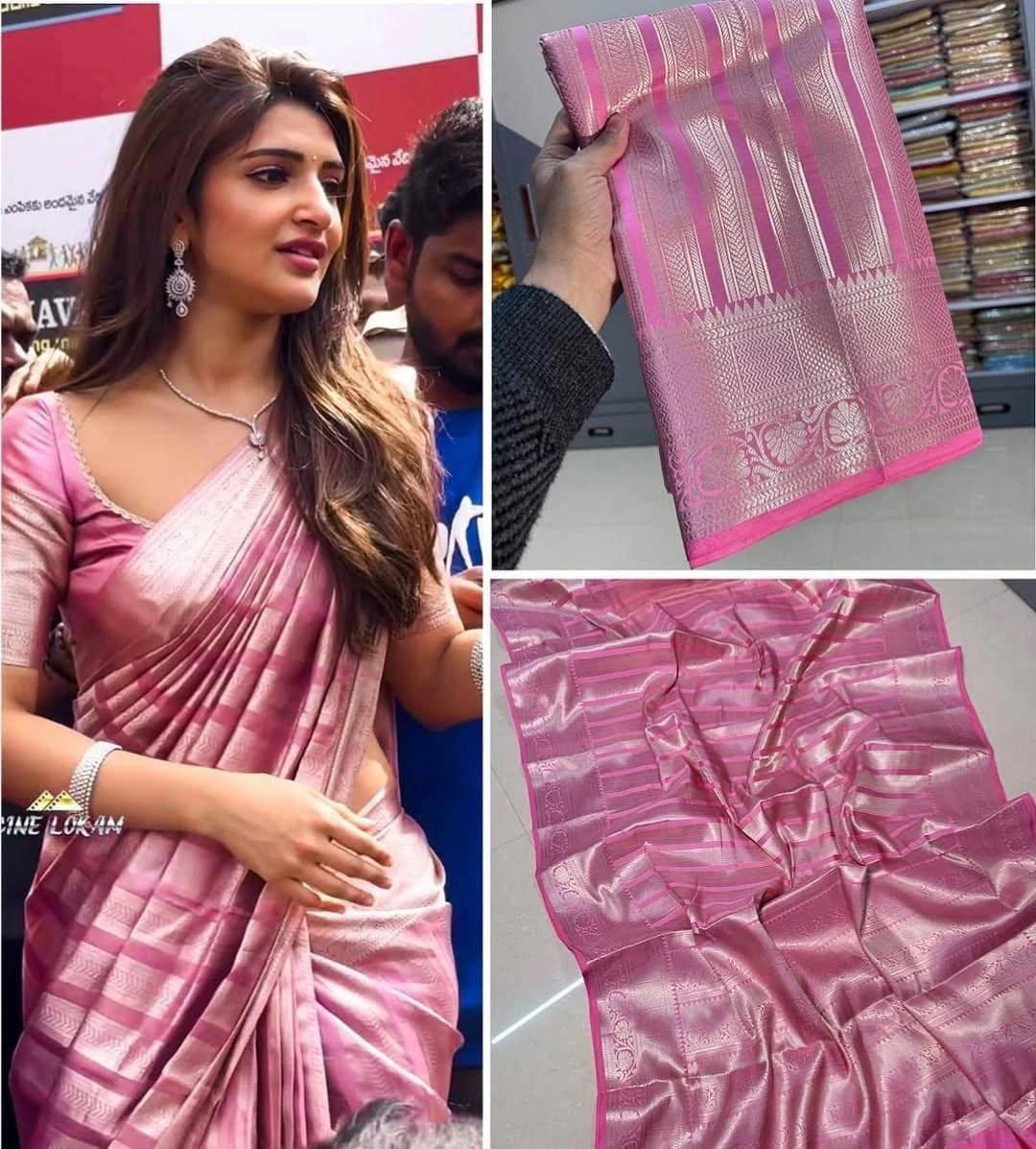 DN 829 BY SF DESIGNER BANARSI ZARI SILK SAREE WHOLESALER IN INDIA 1