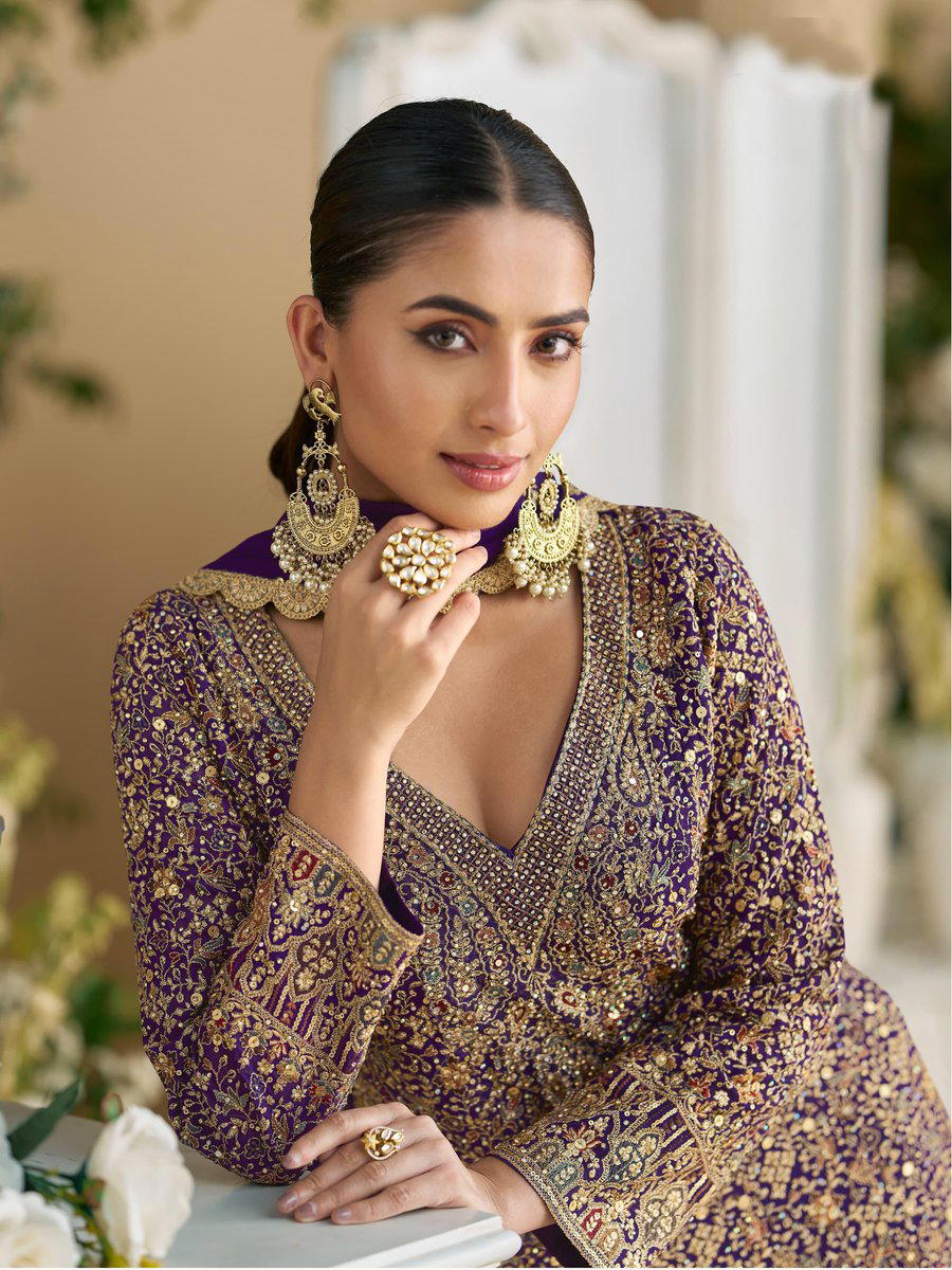 MOHINI BY SAYURI DESIGNER GEORGETTE SALWAR SUIT WHOLESALER IN INDIA 1