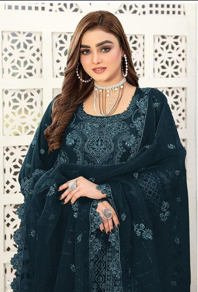 PAKISTANI 5126 BY OS DESIGNER GEORGETTE SALWAR SUIT WHOLESALER IN INDIA 1
