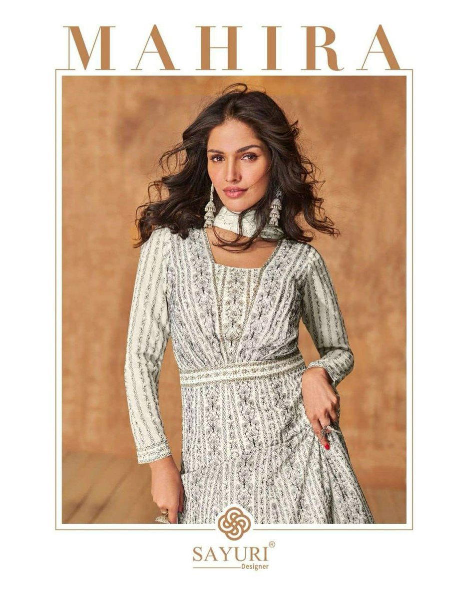 MAHIRA BY SAYURI DESIGNER GEORGETTE GOWN WHOLESALER IN INDIA 1