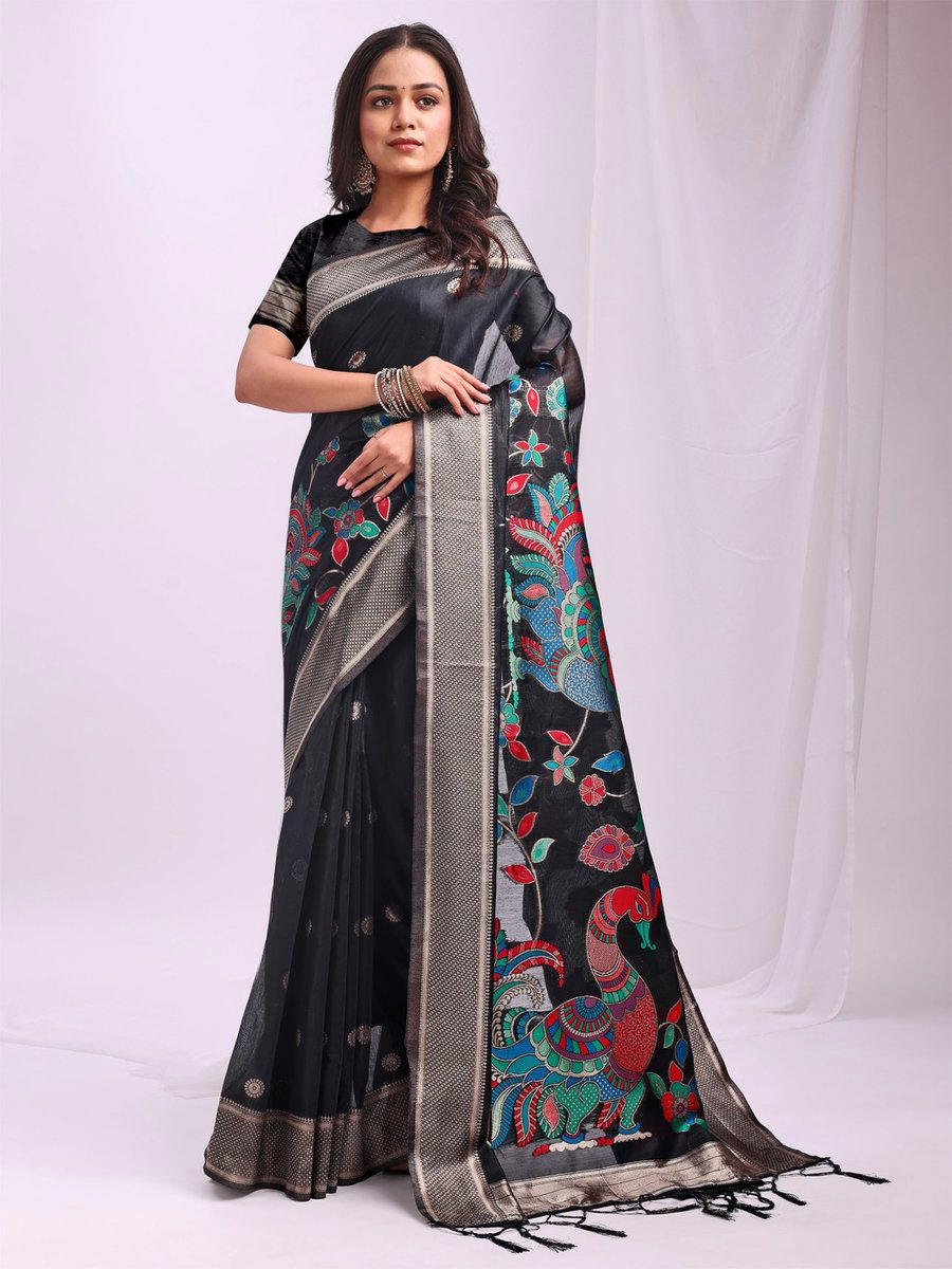 MORNI BY ASTITA DESIGNER LINEN COTTON SAREE WHOLESALER IN INDIA 1