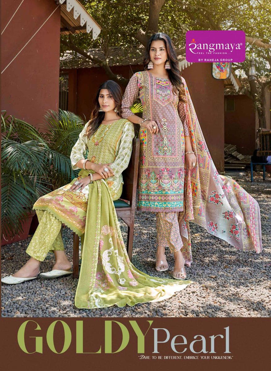 GOLDY PEARL BY RANGMAYA DESIGNER COTTON SALWAR SUIT WHOLESALER IN INDIA 1