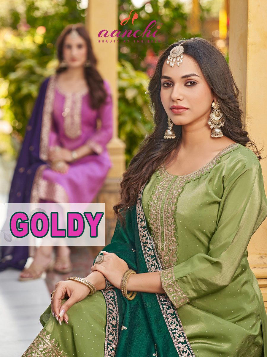 GOLDY BY AANCHI DESIGNER ROMAN SALWAR SUIT WHOLESALER IN INDIA 1