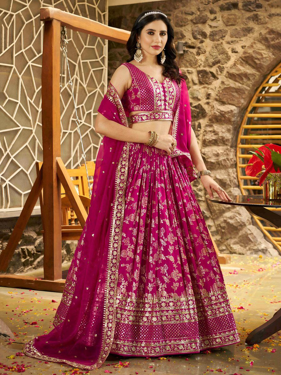7100 RANI BY ZEEL DESIGNER DOLA SILK LEHENGA CHOLI WHOLESALER IN INDIA 1