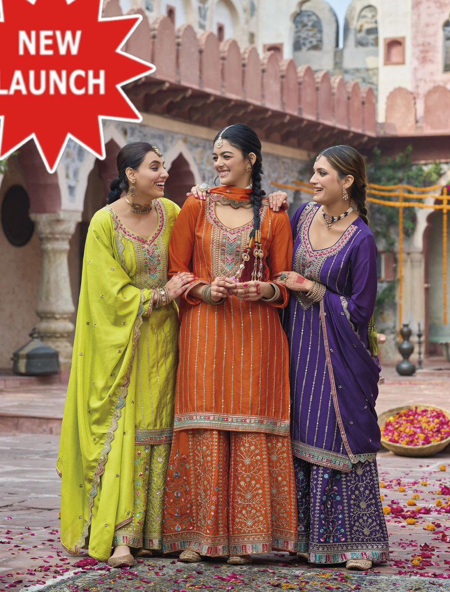 SEHENAAZ BY OM SAI DESIGNER CHINON SALWAR SUIT WHOLESALER IN INDIA 1
