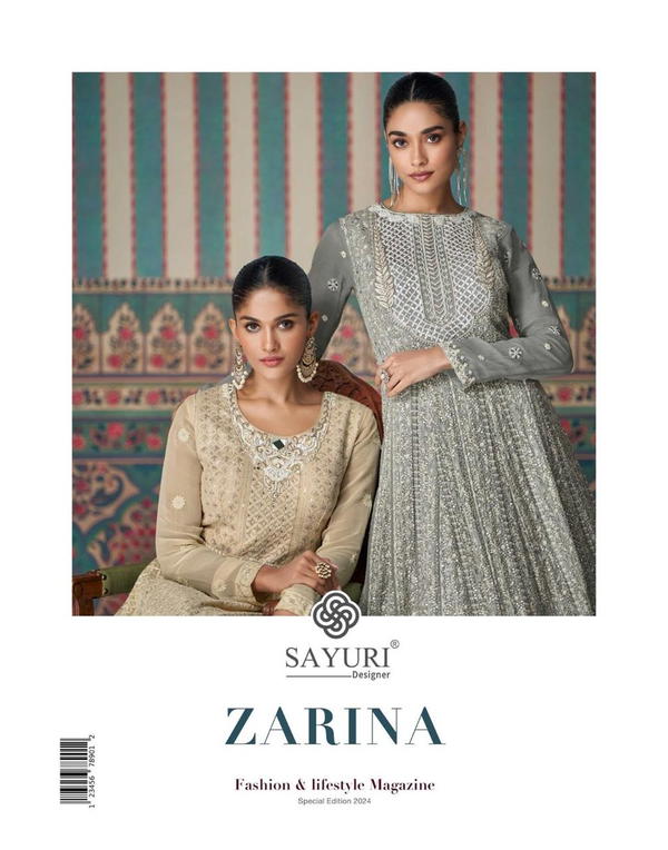 ZARINA BY SAYURI DESIGNER GEORGETTE GOWN WHOLESALER IN INDIA