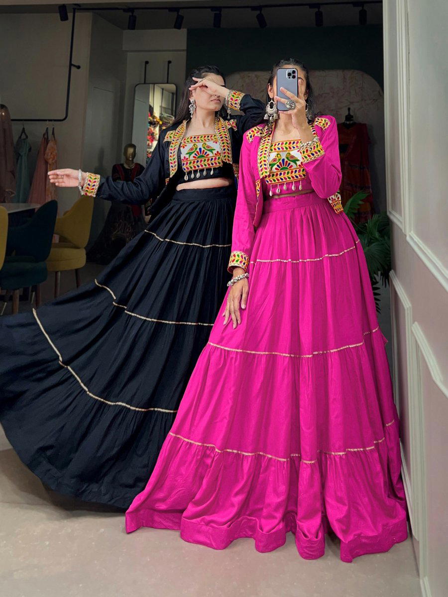 JHAMKUDI BY VR TREND DESIGNER RAYON LEHENGA CHOLI WITH KOTI WHOLESALER IN SURAT 1