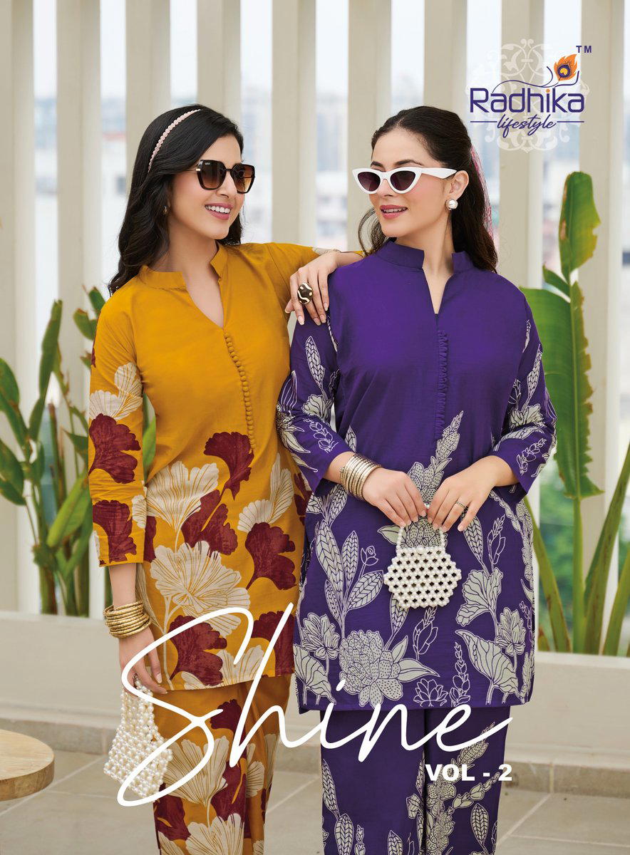 SHINE VOL 2 BY RADHIKA LIFESTYLE DESIGNER COTTON CORD-SET WHOLESALER IN INDIA 1