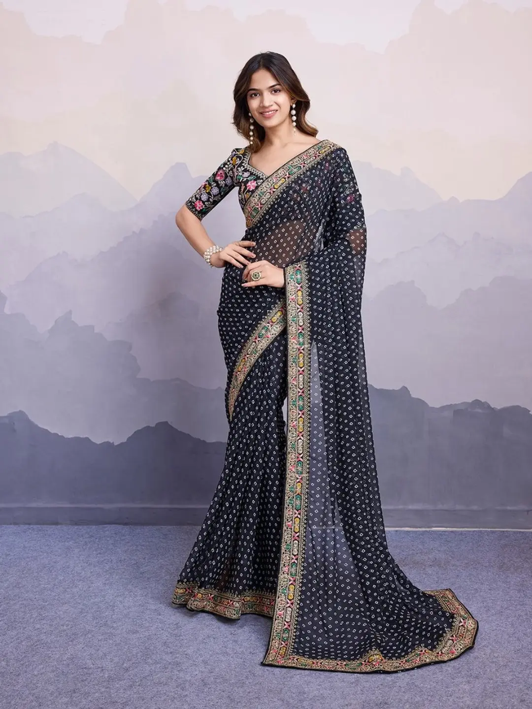 MYSHA BY PC DESIGNER GEORGETTE SAREE WHOLESALER IN INDIA 1