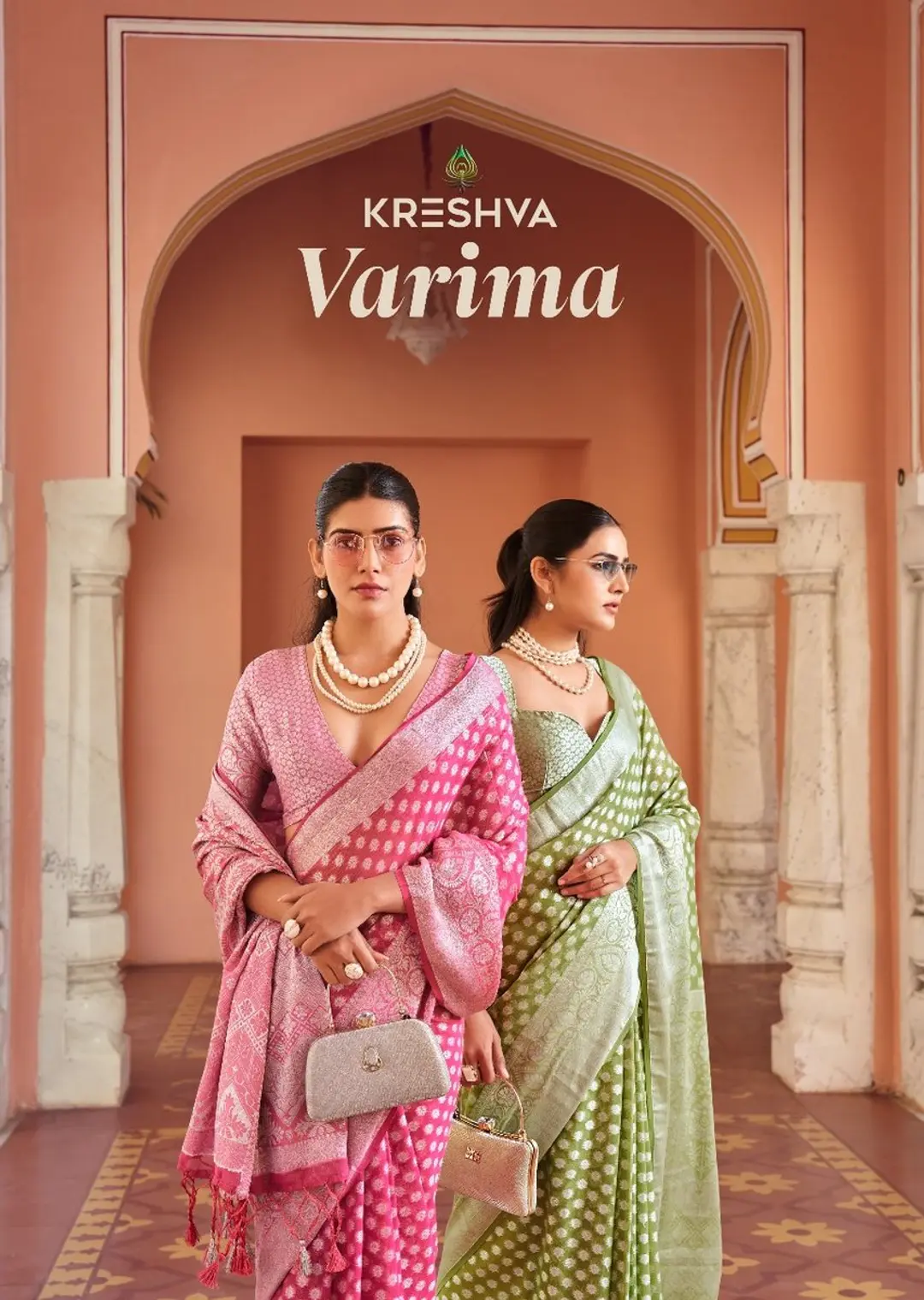 VARIMA BY KRESHVA DESIGNER GEORGETTE SAREE WHOLESALER IN INDIA 1