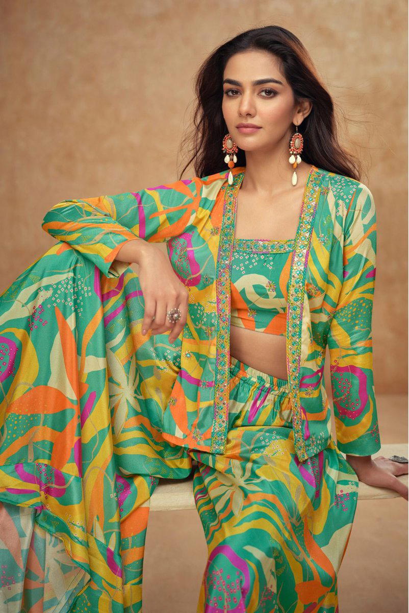 KIERA BY GULKAYRA DESIGNER CHINON CORD SET WHOLESALER IN INDIA 1