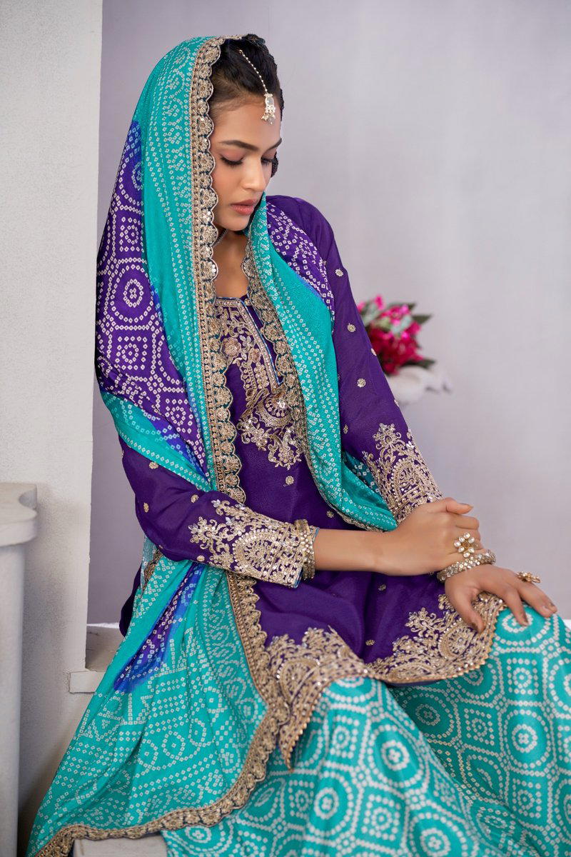 SUROOR BY GULZAR DESIGNER CHONON SALWAR SUIT WHOLESALER IN INDIA 1