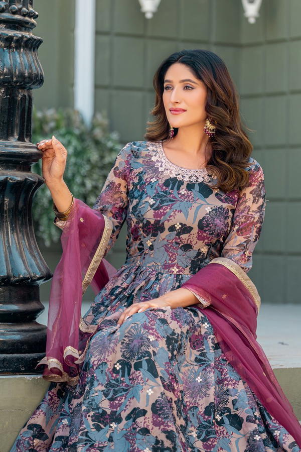 DF 3 BY DANI CREATION DESIGNER SILK GOWN WHOLESALER IN INDIA