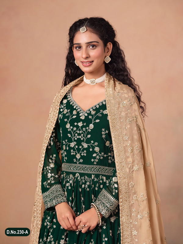 AANAYA VOL 230 BY DANI CREATION DESIGNER GEORGETTE GOWN WHOLESALER IN INDIA