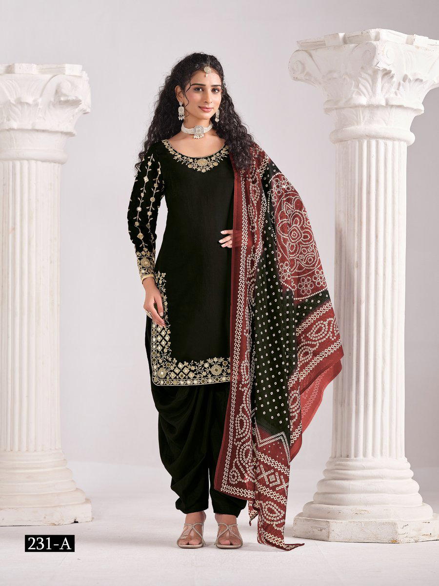 AANAYA VOL 231 BY DESIGNER ROMA SILK SALWAR SUIT WHOLESALER IN INDIA 1