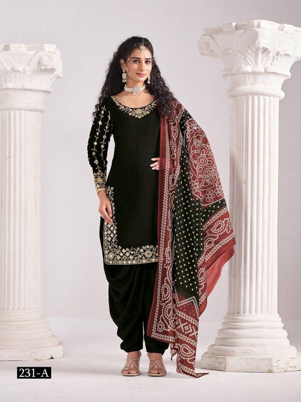 AANAYA VOL 231 BY DESIGNER ROMA SILK SALWAR SUIT WHOLESALER IN INDIA