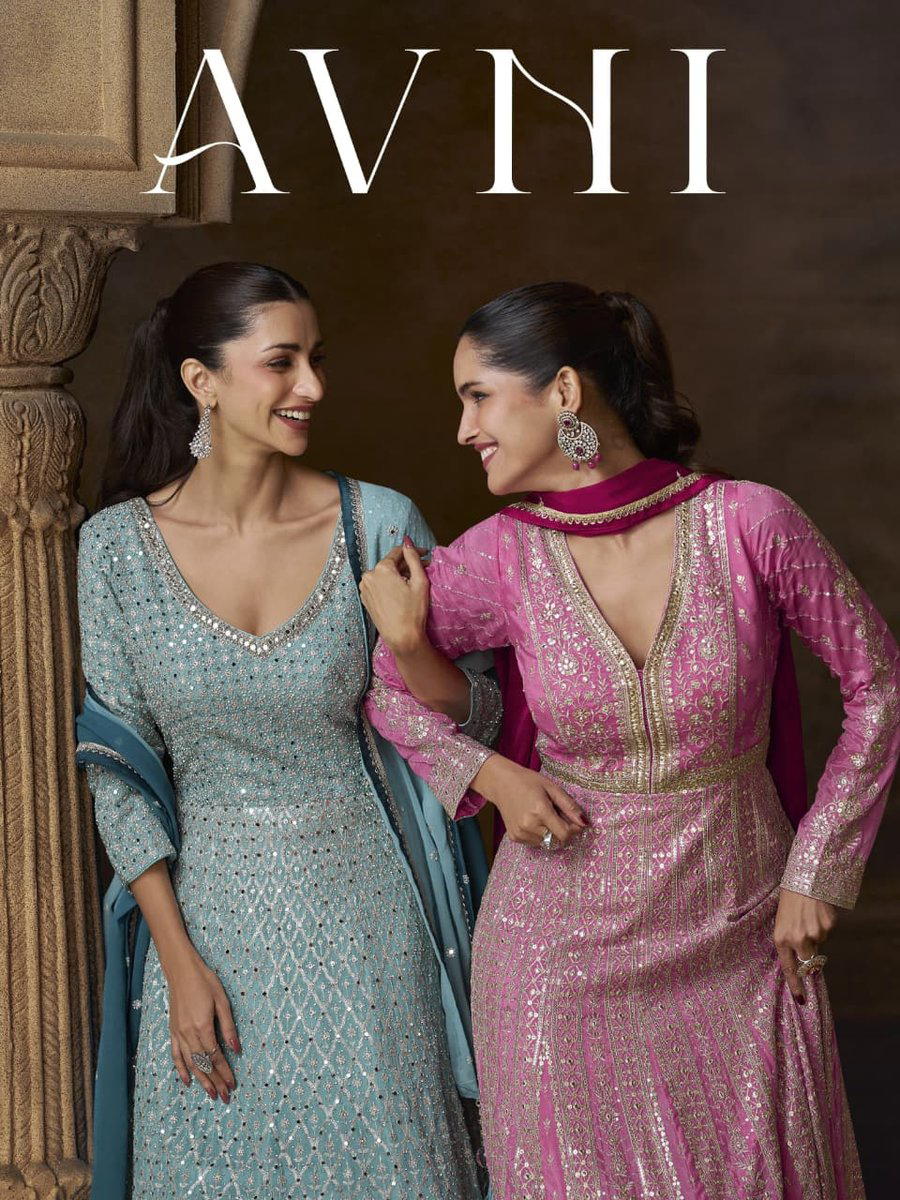AVNI BY SAYURI DESIGNER GEORGETTE GOWN WHOLESALER IN INDIA 1