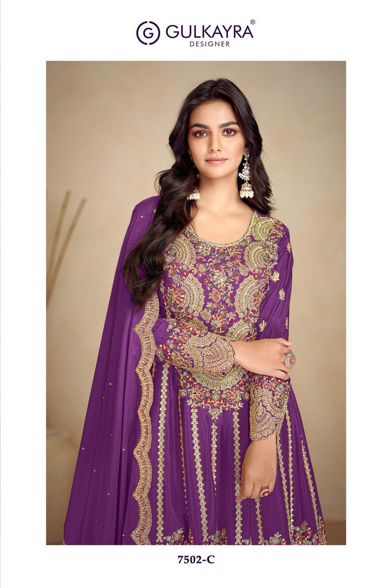 JALWA BY SAUMEEL TAX DESIGNER CHINON SALWAR SUIT WHOLESALER IN INDIA 1
