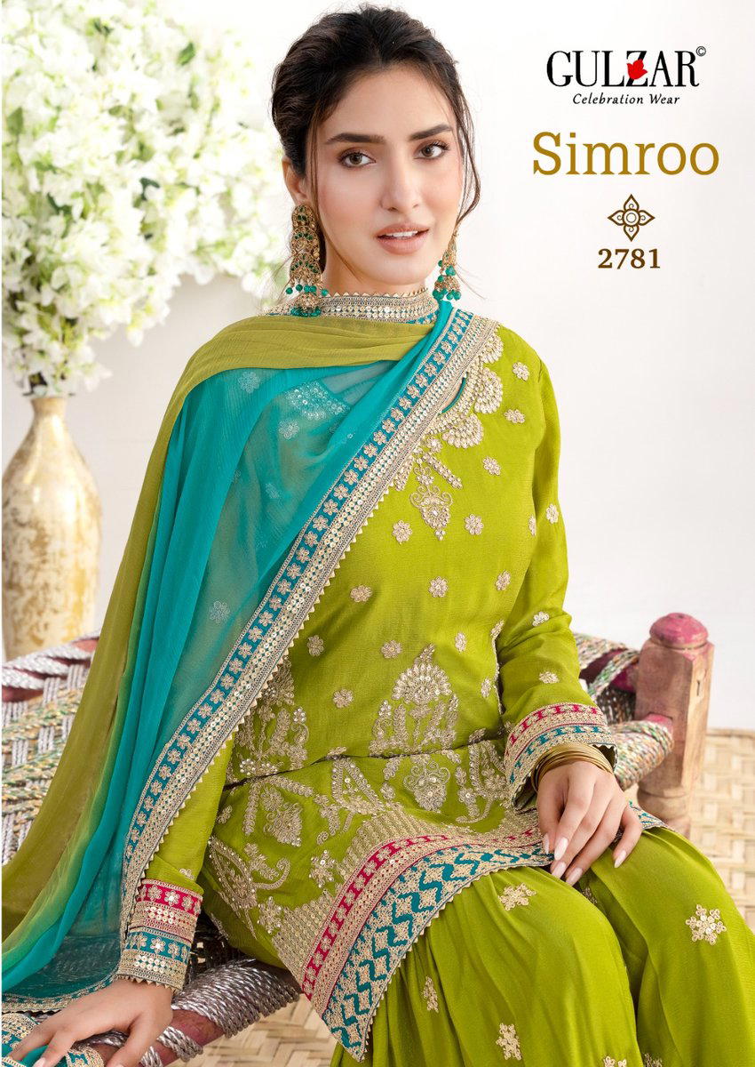 SIMROO BY GULZAR DESIGNER PAKISTANI SALWAR SUIT WHOLESALER IN INDIA 1