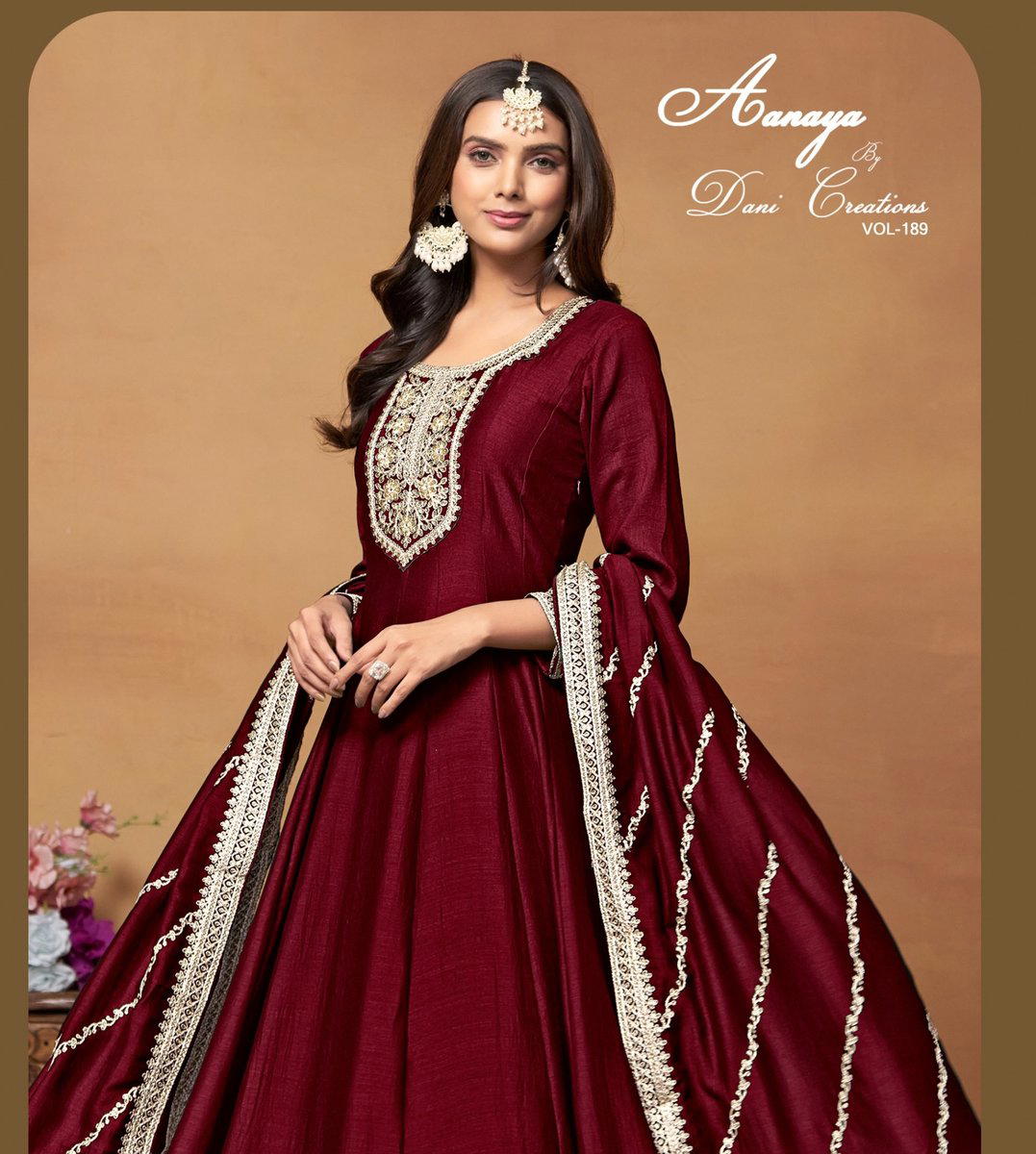 AANAYA VOL 189 DANI CREATION DESIGNERS GOWNS WHOLESALER IN INDIA 1