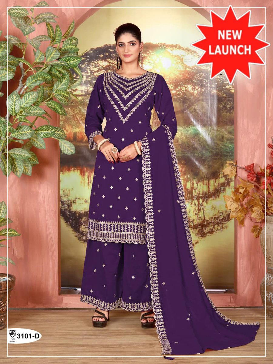 OS 3101 BY Om Sai Desinger Embroidery Salwar Suit Wholesaler and Exporter of indian ethnic wear in india 1