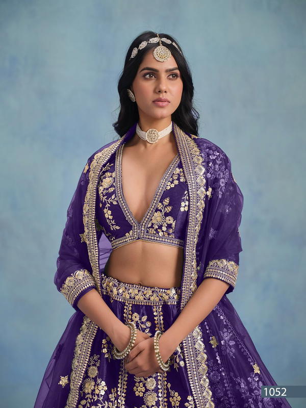 SHEILJA BY DANI CREATION DESIGNERS VELVET LEHENGA CHOLI WHOLESALER IN INDIA