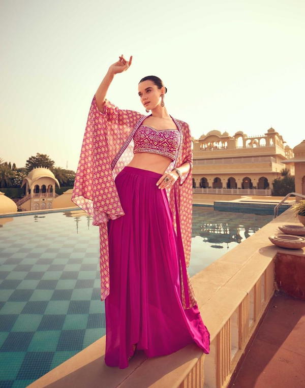 KASIDA BY SAYURI DESIGNER CHINON LEHENGA CHOLI WHOLESALER IN INDIA