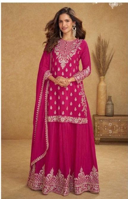 NIRVI BY GULKAYRA DESIGNER CHINON SALWAR SUIT WHOLESALER IN INDIA 1