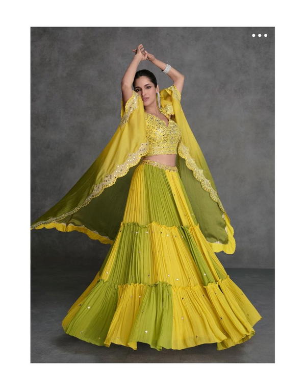 JUGNI NX BY SAYURI DESIGNER GEORGETTE LEHENGA CHOLI WHOLESALER IN INDIA