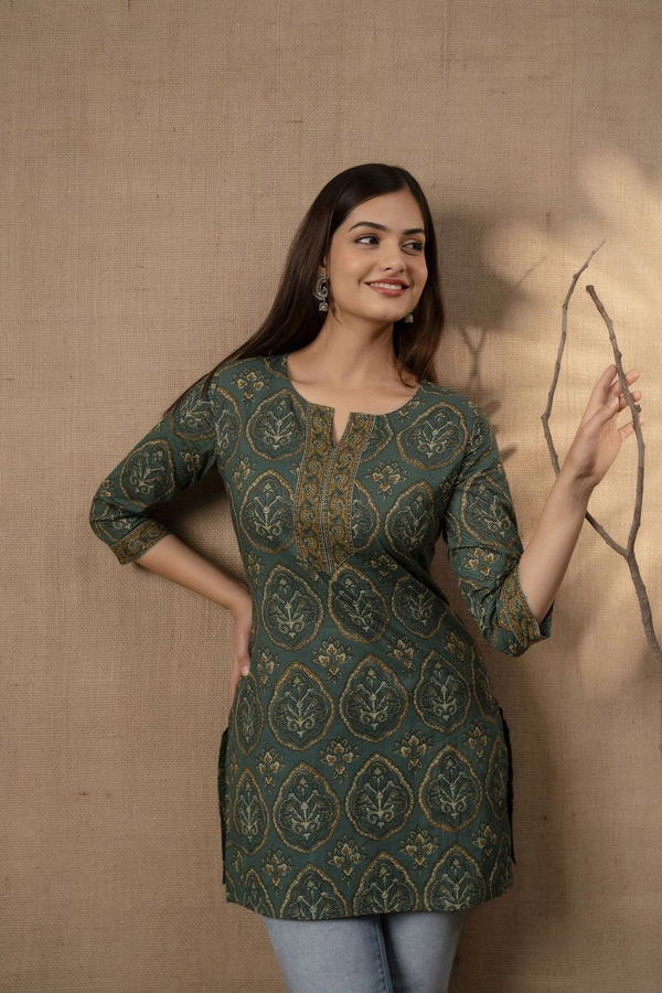 BLUSH 2 BY INLI DESIGNER COTTON PRINTED TOP WHOLESALER IN INDIA