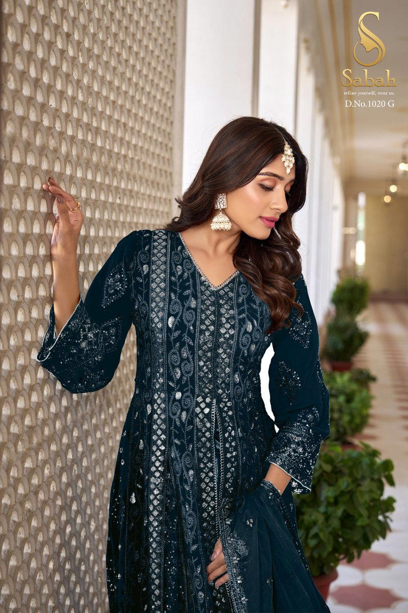 RUHANI BY SABAH DESIGNER GEORGETTE SALWAR SUIT WHOLESALER IN INDIA 1