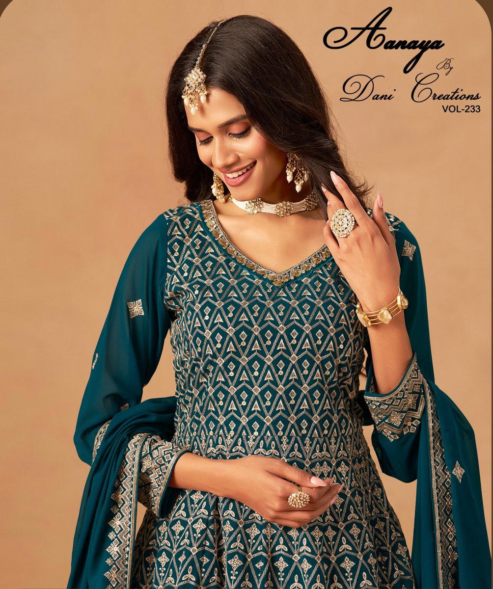 AANAYA VOL - 233 BY DANI CREATION GEORGETTE DESIGNER SALWAR SUIT WHOLESALER IN INDIA 1