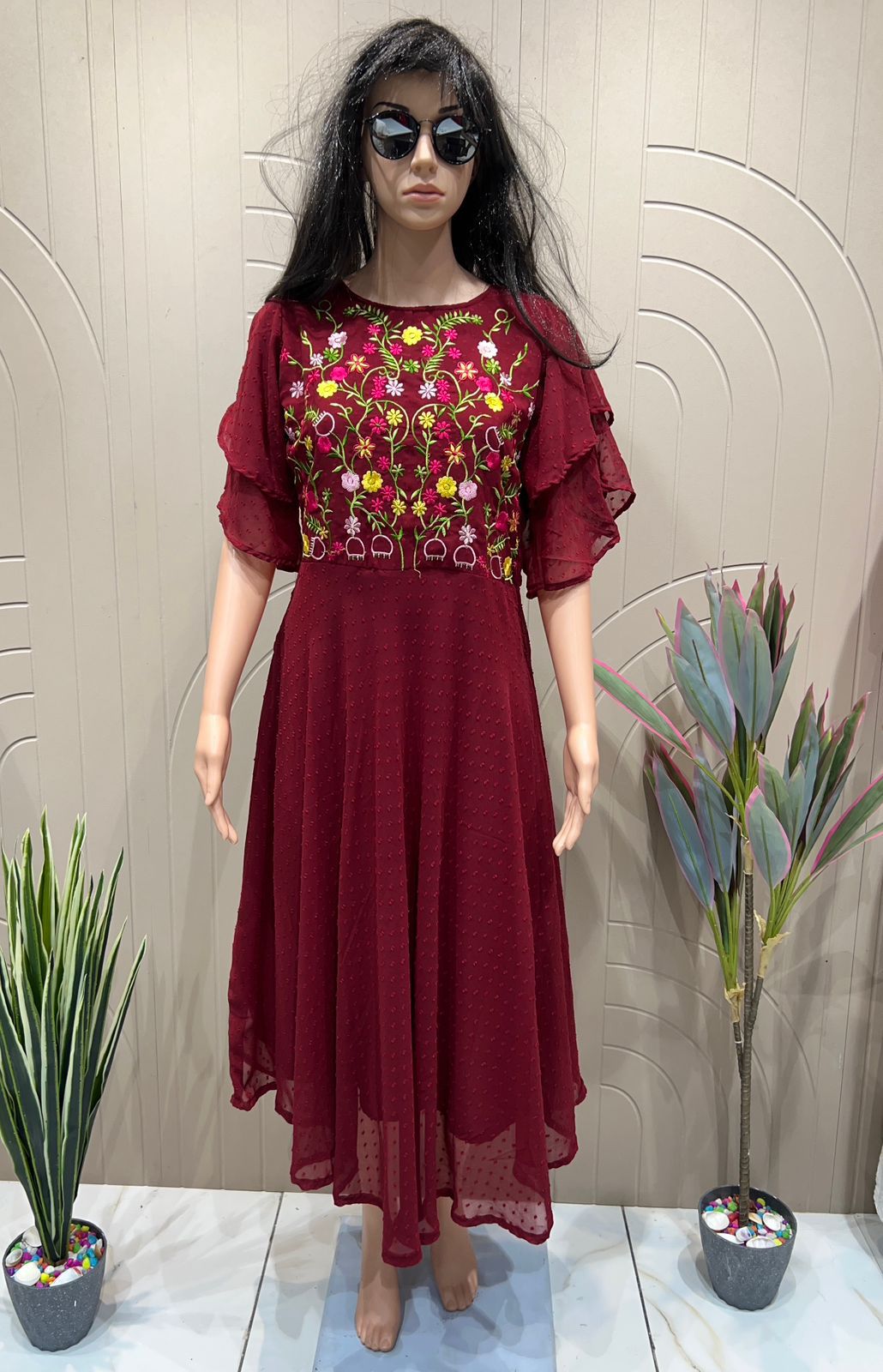 Sensations By Inli Designer Premium Georgette Gown wholesaler In India 1
