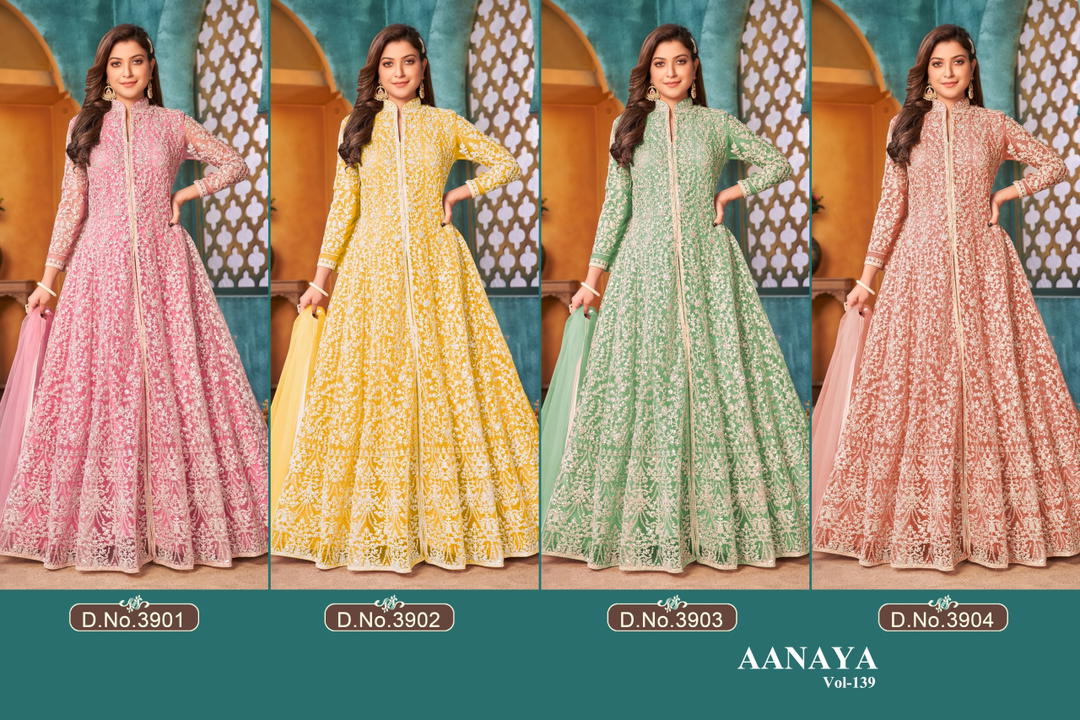 Aanaya Vol 139 By Dani Creation Designer Premium Gown Wholesaler In India 1