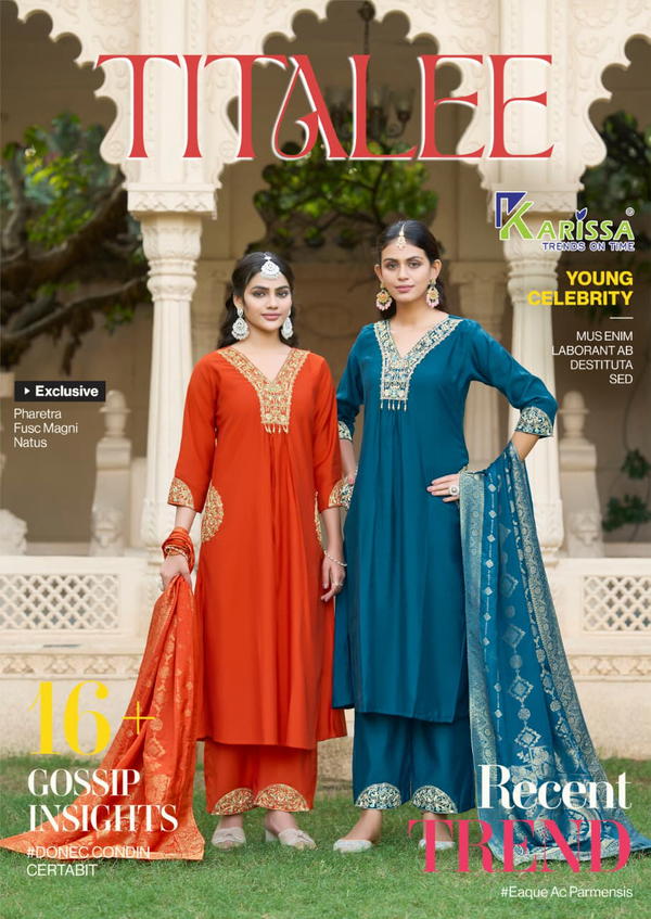 Titalee By Karissa Designer Salwar Kameez Wholesaler In India