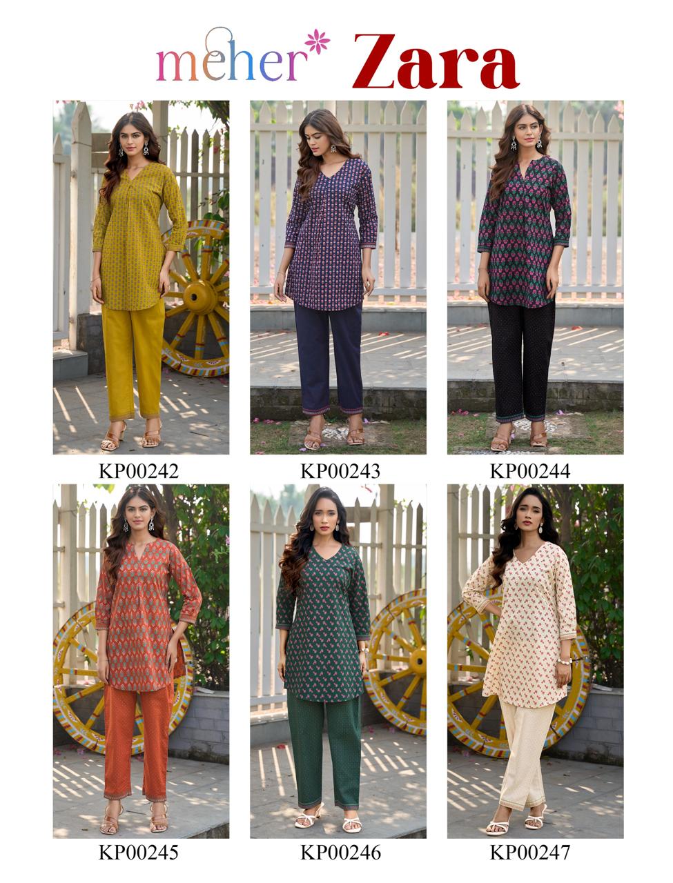 Zara By Meher Creation Designer Co-ord Set Wholesaler In India 1