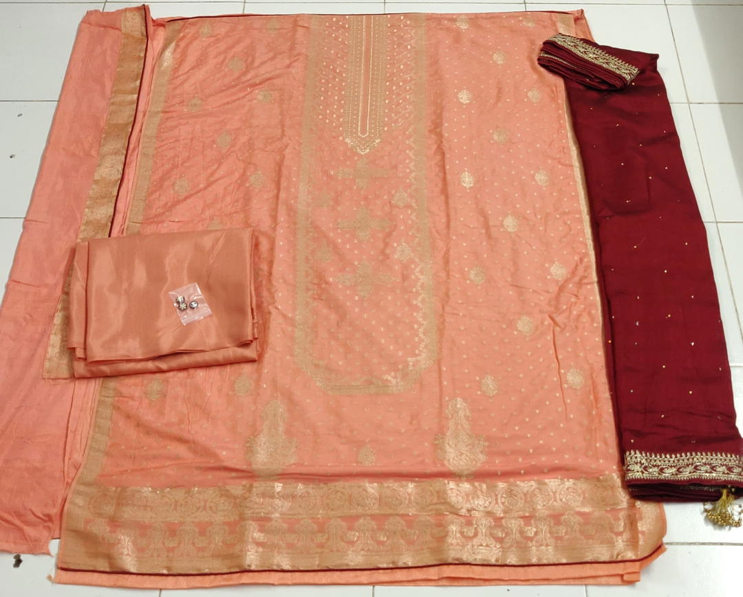 Khwaish By Amirah Jecard Silk Salwar Kameez Wholesaler In India 1