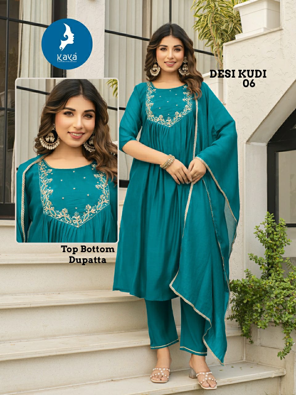 Desi Kudi By Kaya Kurti Designer Salwar Suit Wholesaler In India 1