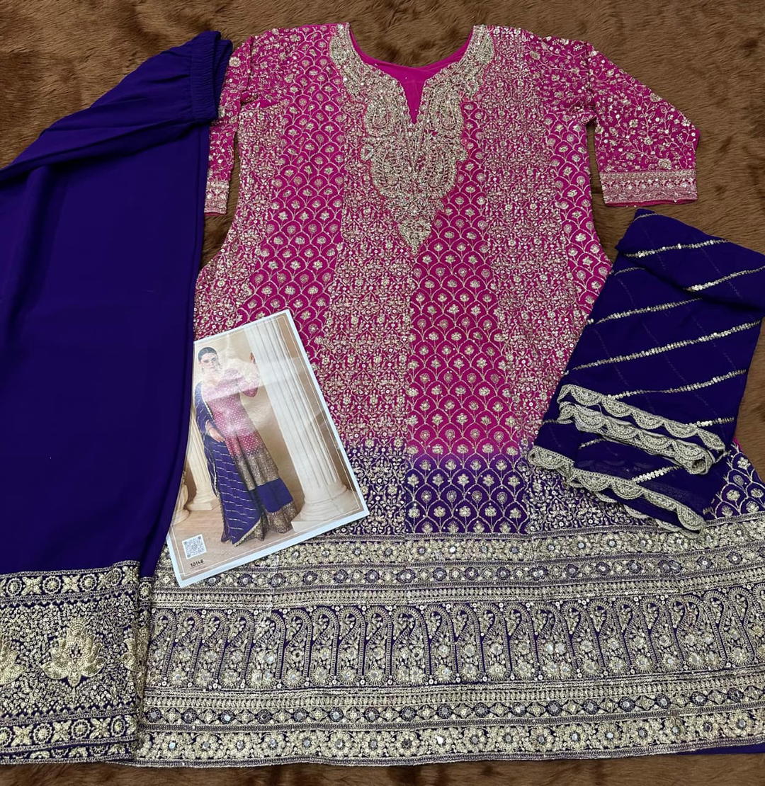 Sandhya By Sayuri Designer Gerogette Salwar suit Wholesaler In India 1