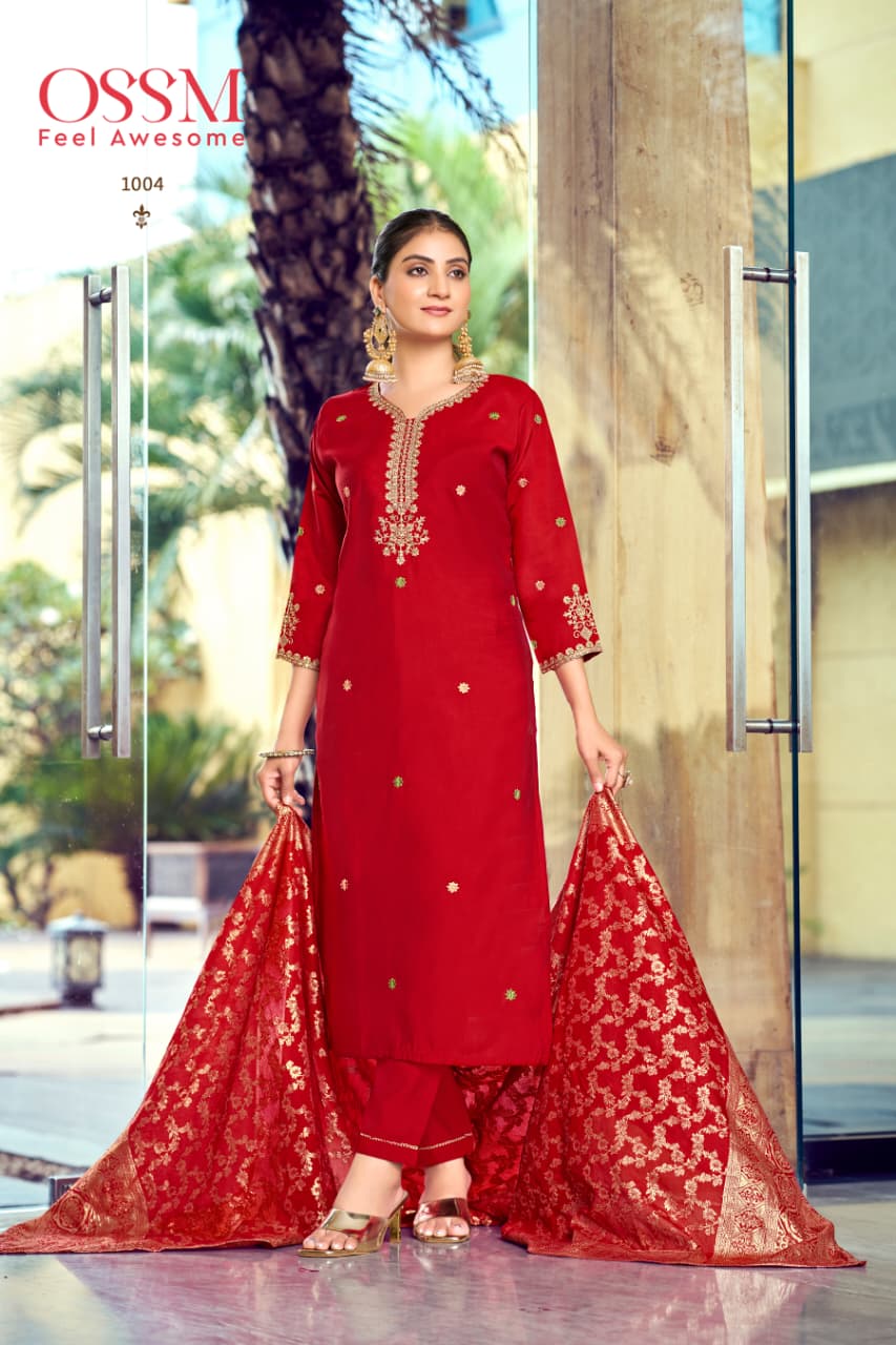 Mishti Vol 02 Ossm Designer Silk Salwar Kameez Wholesaler In India 1