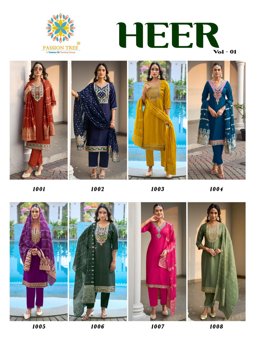Heer Vol 1 By Passion Tree Designer Salwar Kameez Wholesaler In India 1