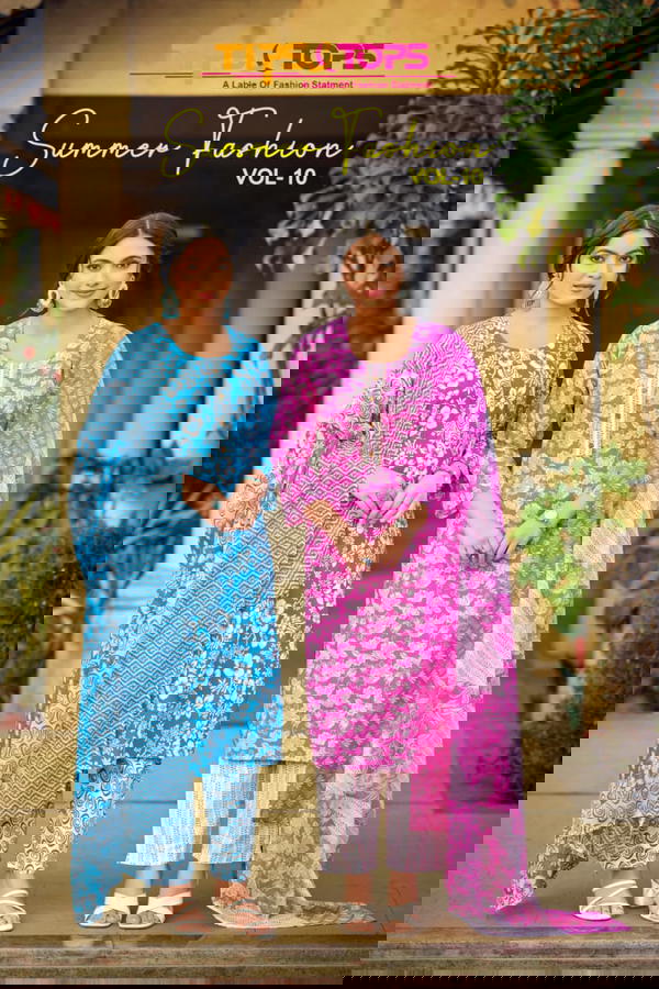 Suummer Fashion Vol 10  By Tips & Tops Designer Print Kurti Wholesaler In India