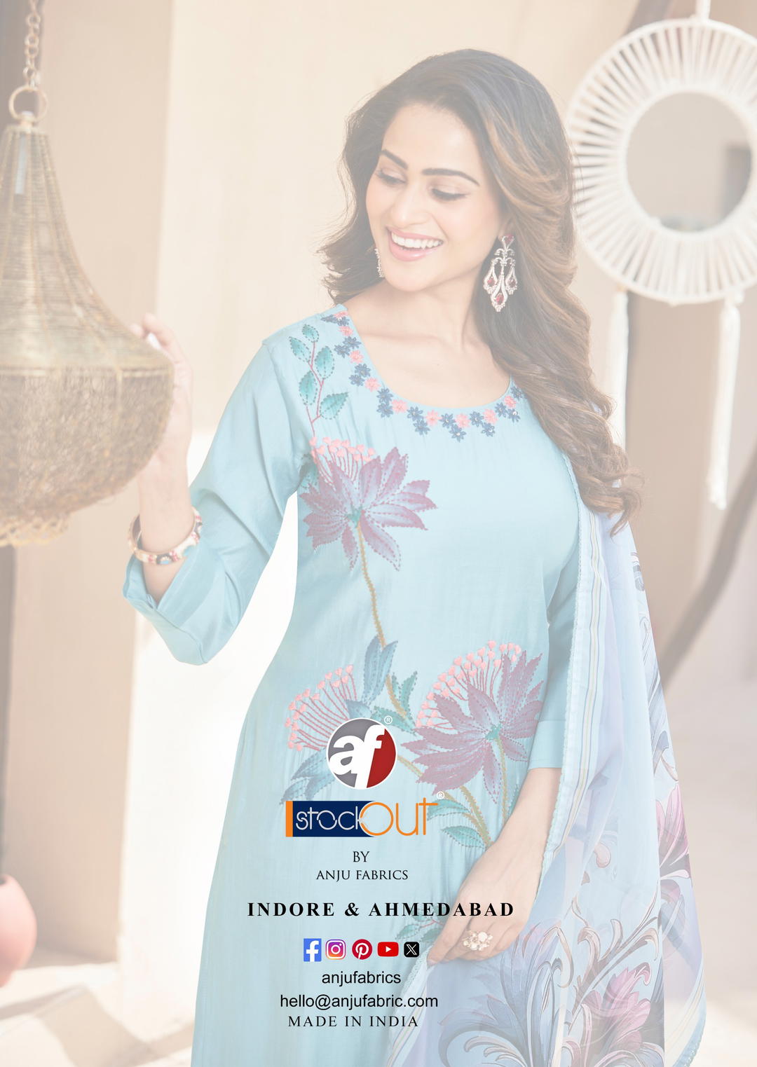 Kalakati By Anju Fabrics Designer Modal Silk Kurti Wholesaler In India 1