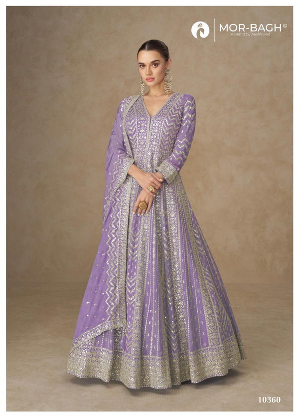 Anarkali By Om Sai Designer Silk Gown Wholesaler In India